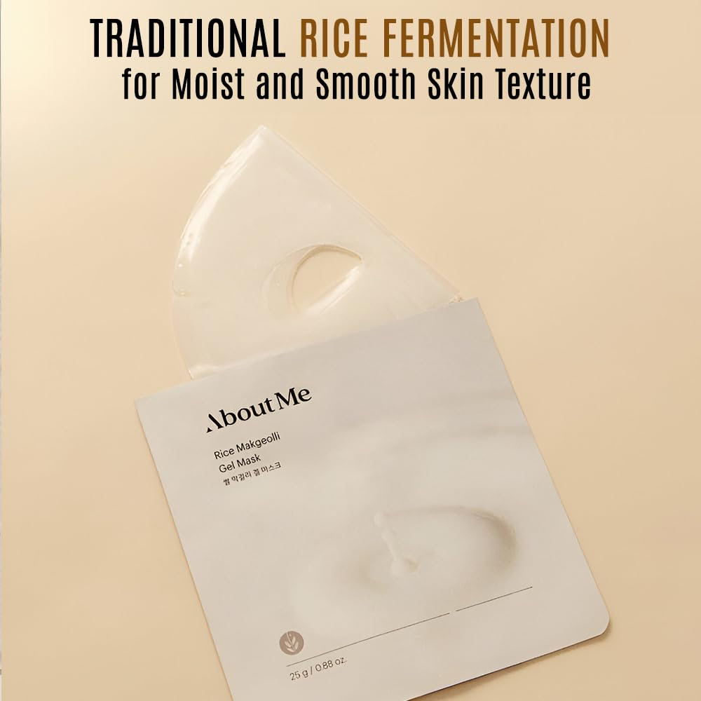 [About me] Rice Wine (Makgeolli) Skin Care set - Korean Traditional Fermented Rice Extract Vegan Moisturizing Toner+ Ceramide Cream Mask Skin Repair Comfort