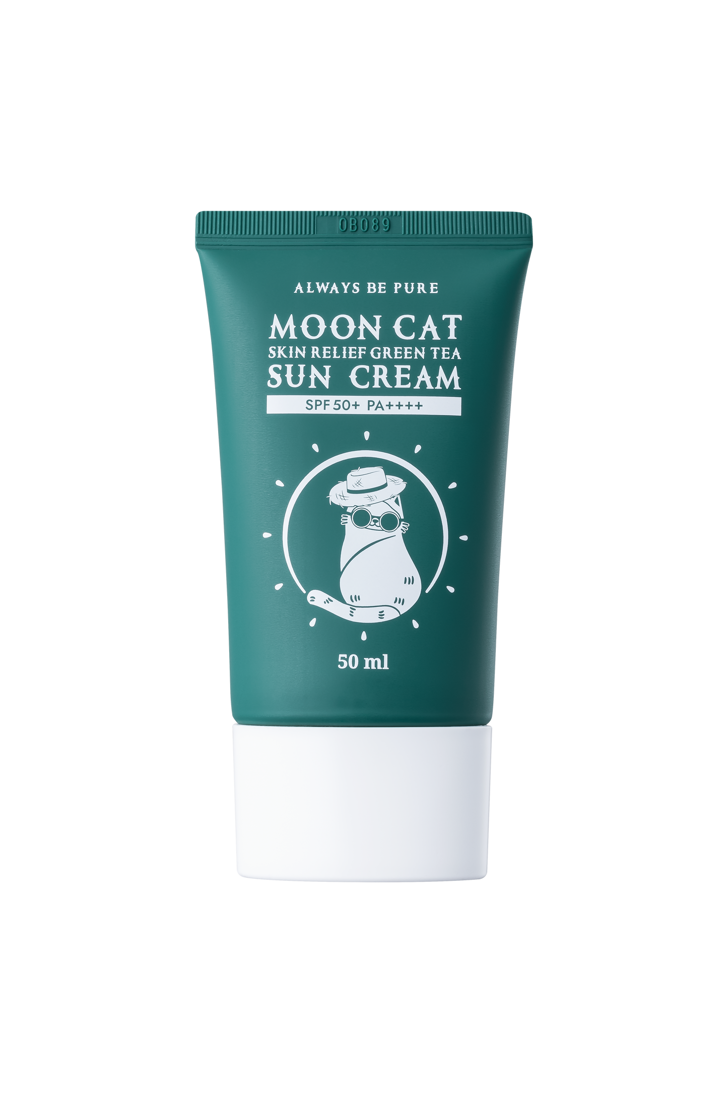 [Always Be Pure] Moon Cat Skin Relief Green Tea Sun Cream,K-beauty, Skin care, Sunblock SPF 50+ PA++++