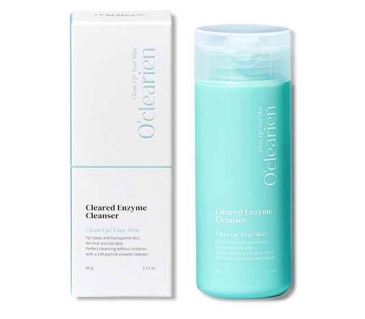 [O'CLEARIEN] Enzyme Cleanser 60g / 2.11oz | Powder Wash, Low PH, Make Up Remover for Sensitive Skin, Non-irritating, Reducing Pores, and Acne